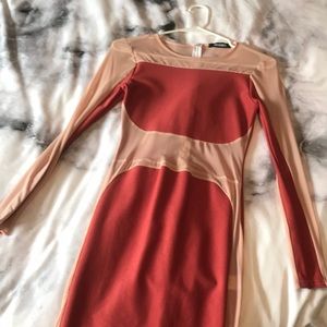 Misguided tight fitting dress 🌸